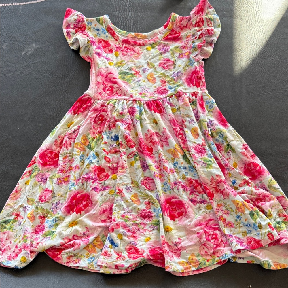 Posh Peanut Vibrant Floral Dress